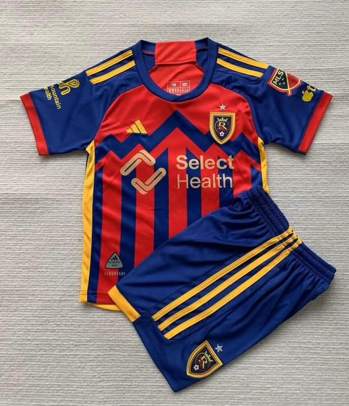 2024 Real Salt Lake Home Kids Soccer Jersey And Shorts