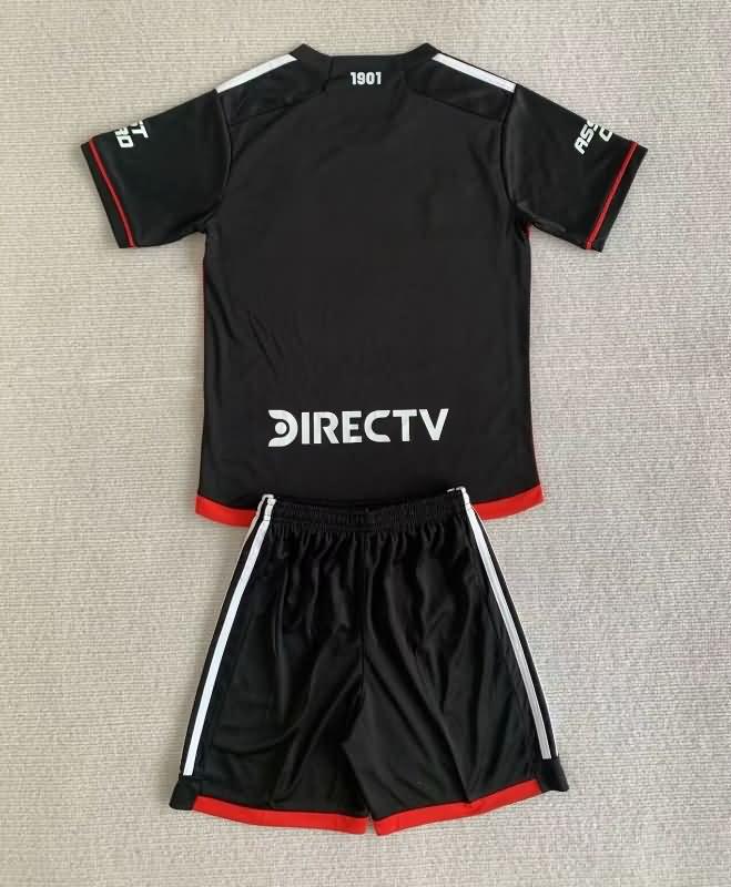 2024 River Plate Third Kids Soccer Jersey And Shorts
