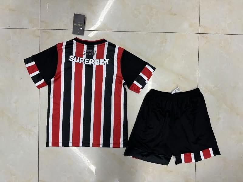 2024 Sao Paulo Away Kids Soccer Jersey And Shorts