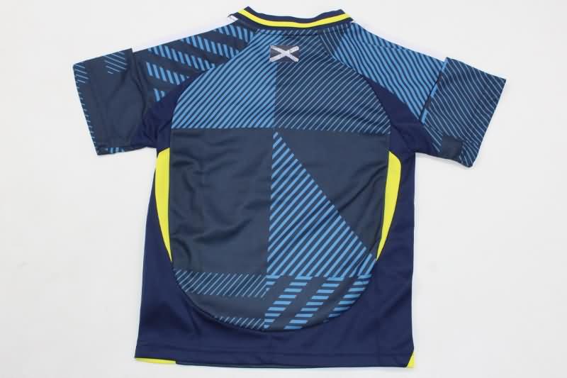 2024 Scotland Home Kids Soccer Jersey And Shorts