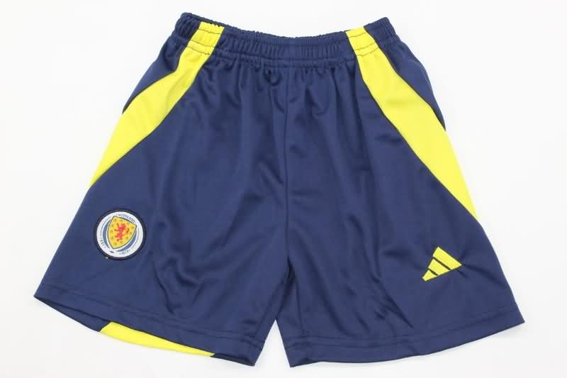 2024 Scotland Home Kids Soccer Jersey And Shorts
