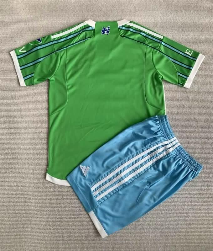 2024 Seattle Sounders Home Kids Soccer Jersey And Shorts