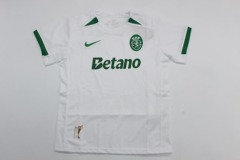 24/25 Sporting Lisbon Away Kids Soccer Jersey And Shorts