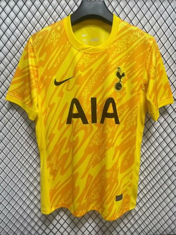 24/25 Tottenham Hotspur Goalkeeper Yellow Kids Soccer Jersey And Shorts