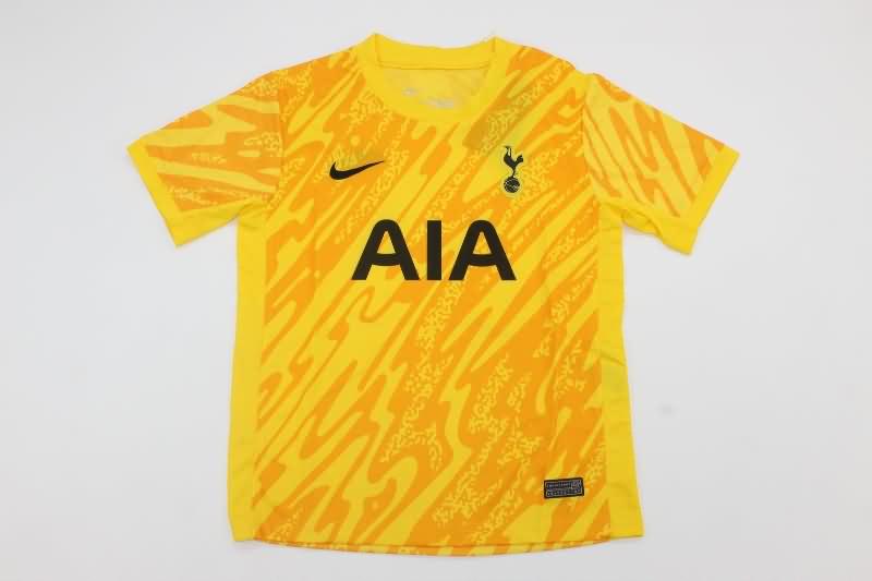 24/25 Tottenham Hotspur Goalkeeper Yellow Kids Soccer Jersey And Shorts