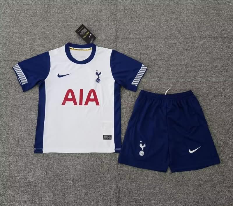 24/25 Tottenham Hotspur Home Kids Soccer Jersey And Shorts Leaked