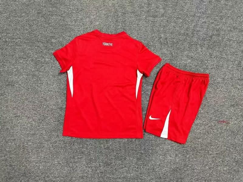 2024 Turkey Home Kids Soccer Jersey And Shorts