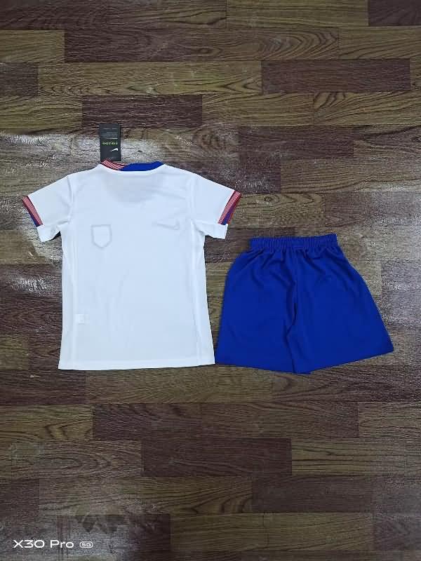 2024 USA Copa America Home Kids Soccer Jersey And Shorts