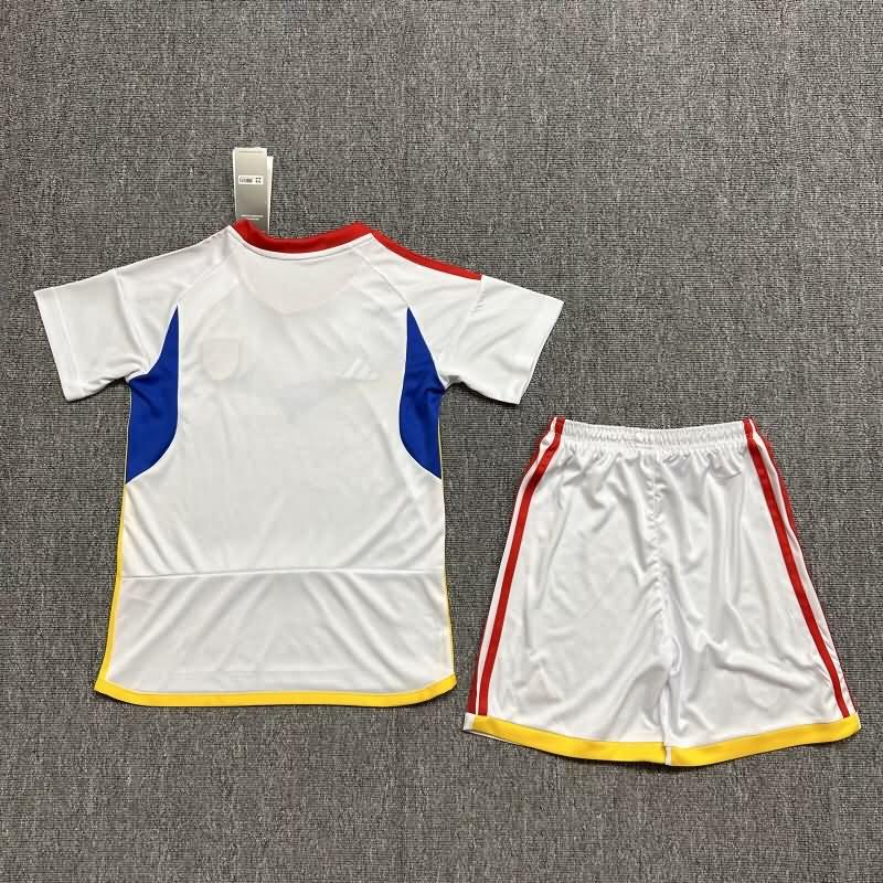 2024 Venezuela Away Kids Soccer Jersey And Shorts