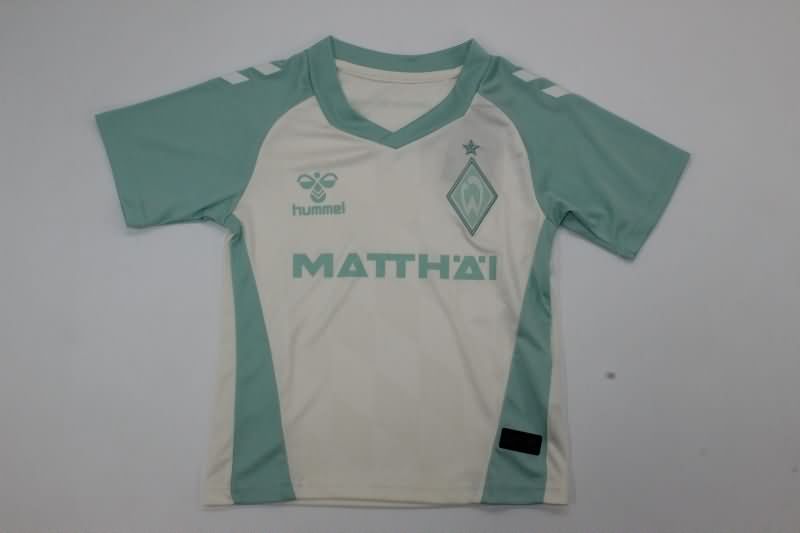 24/25 Werder Bremen Away Kids Soccer Jersey And Shorts