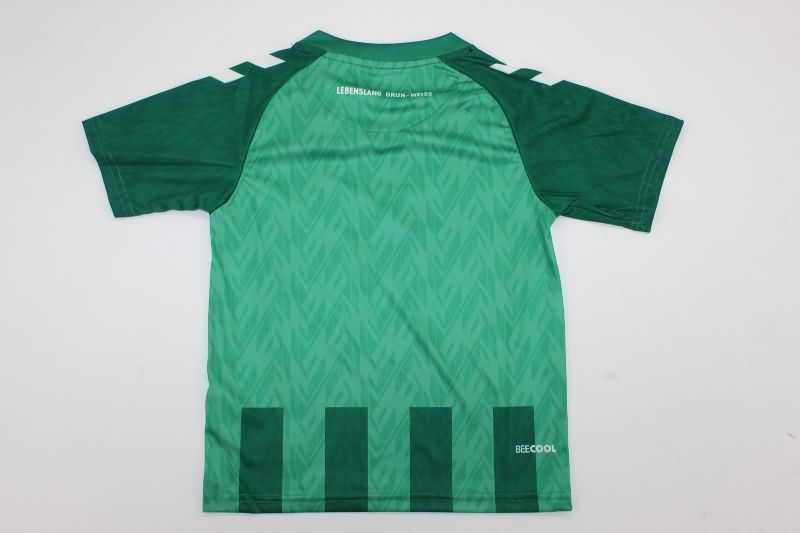 24/25 Werder Bremen Home Kids Soccer Jersey And Shorts