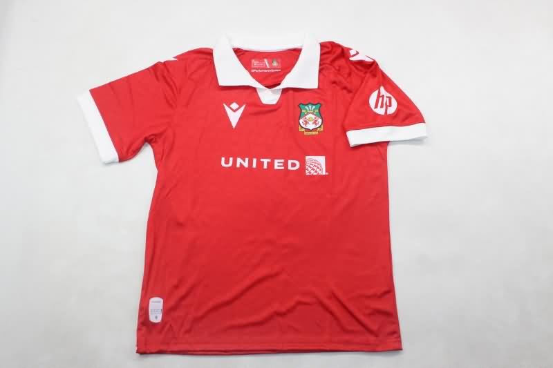 24/25 Wrexham Home Kids Soccer Jersey And Shorts
