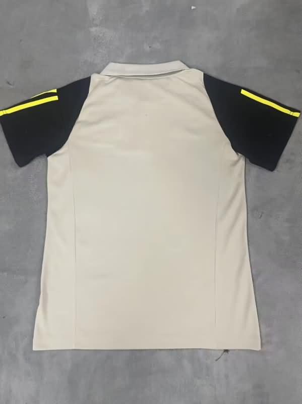 Thailand Quality(AAA) 2024 Flamengo Grey Polo Soccer T-Shirt