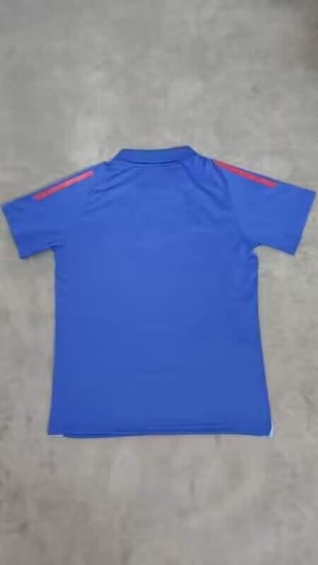 Thailand Quality(AAA) 2024 Italy Blue Polo Soccer T-Shirt
