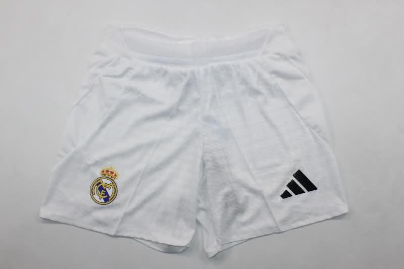 Thailand Quality(AAA) 2024/25 Real Madrid Home Soccer Shorts (Player)