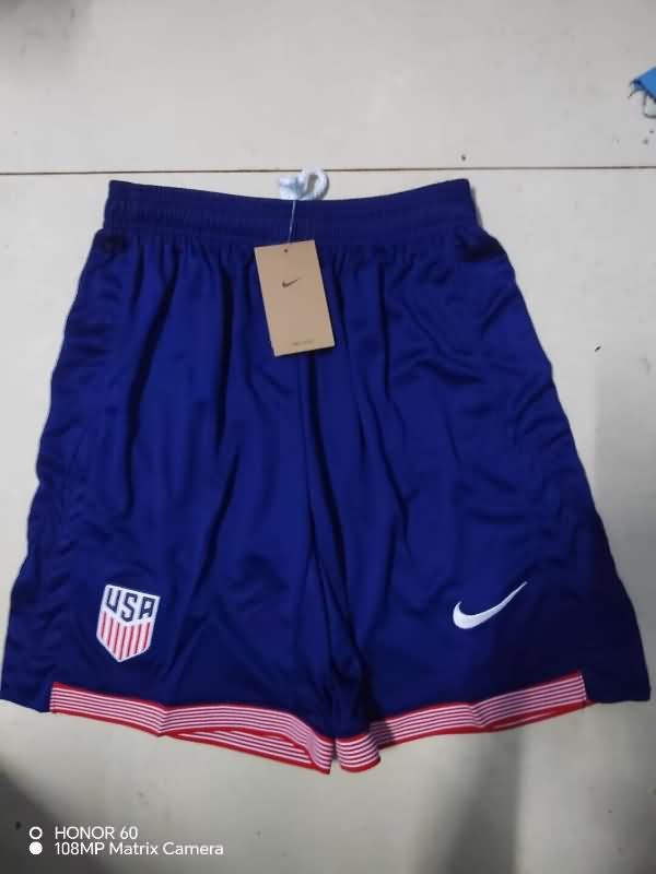 Thailand Quality(AAA) 2024 USA Away Soccer Shorts
