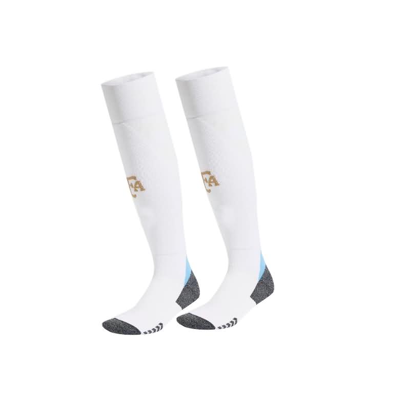 Thailand Quality(AAA) 2024 Argentina Home Soccer Socks