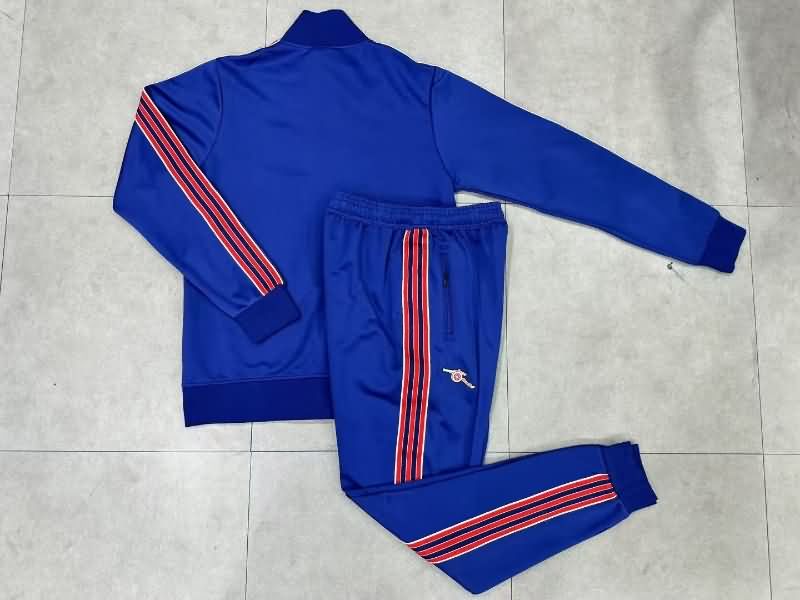 Thailand Quality(AAA) 24/25 Arsenal Blue Soccer Tracksuit