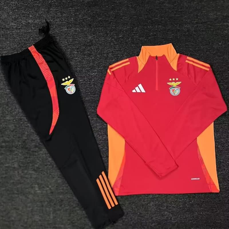 Thailand Quality(AAA) 24/25 Benfica Red Soccer Tracksuit