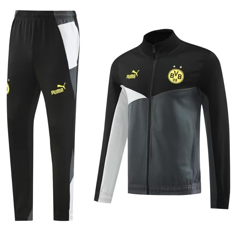 Thailand Quality(AAA) 24/25 Dortmund Grey Soccer Tracksuit