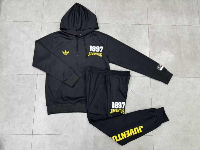 Thailand Quality(AAA) 24/25 Juventus Black Soccer Tracksuit 04