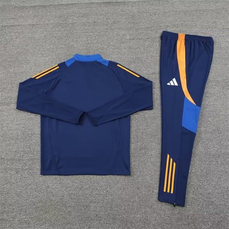 Thailand Quality(AAA) 24/25 Juventus Dark Blue Soccer Tracksuit