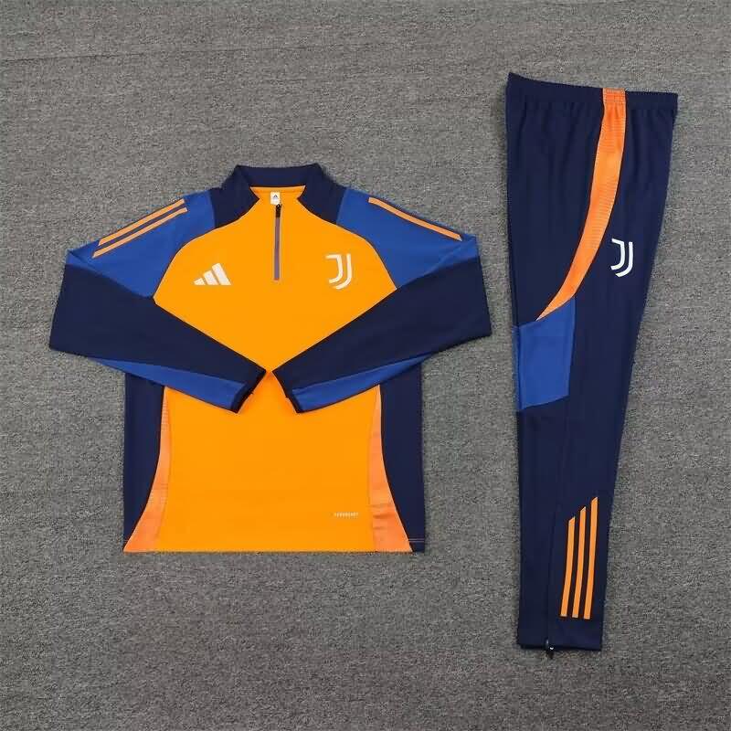 Thailand Quality(AAA) 24/25 Juventus Orange Soccer Tracksuit