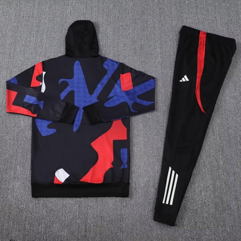 Thailand Quality(AAA) 24/25 Manchester United Black Soccer Tracksuit 10