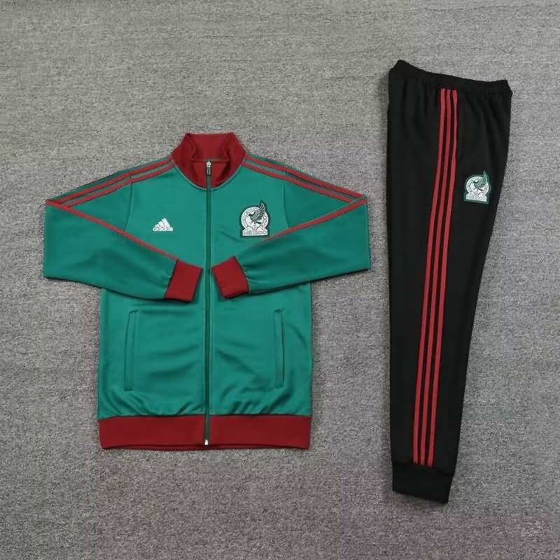 Thailand Quality(AAA) 2024 Mexico Green Soccer Tracksuit