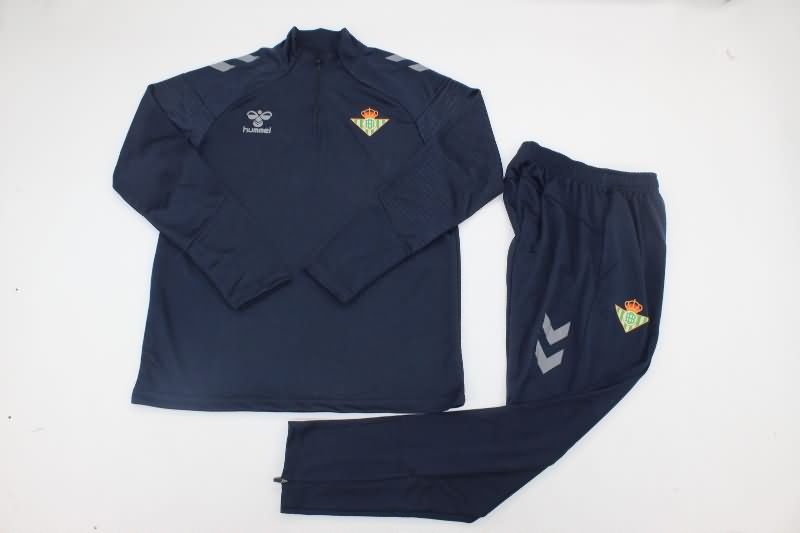 Thailand Quality(AAA) 24/25 Real Betis Dark Blue Soccer Tracksuit