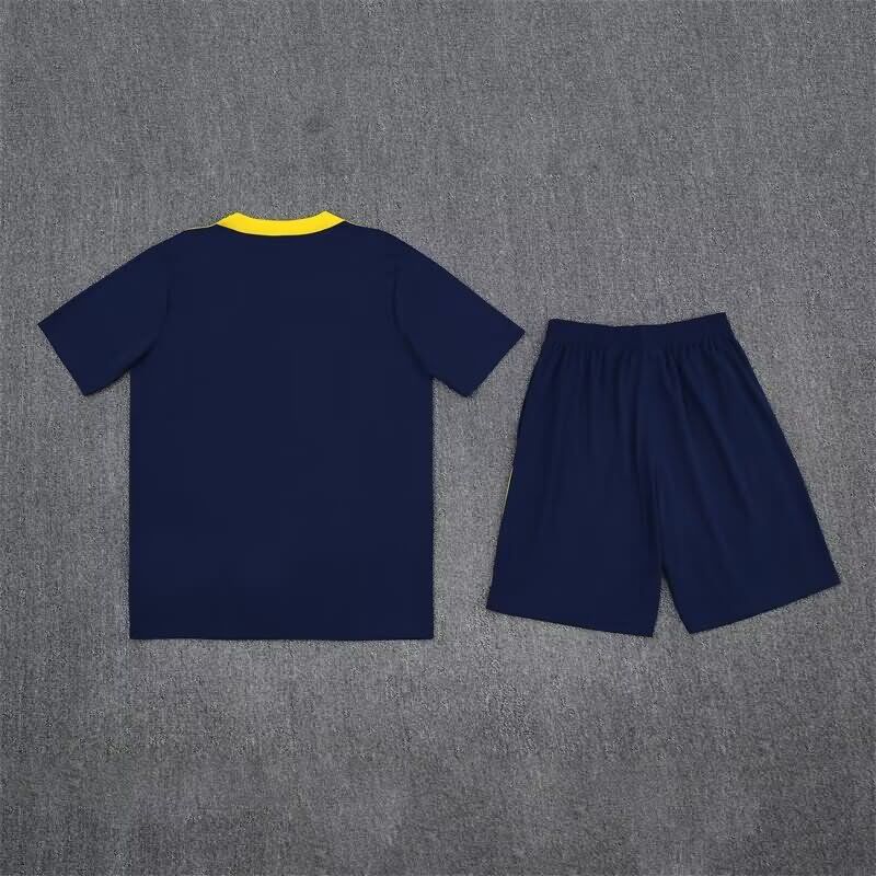 Thailand Quality(AAA) 24/25 Atletico Madrid Dark Blue Soccer Training Sets