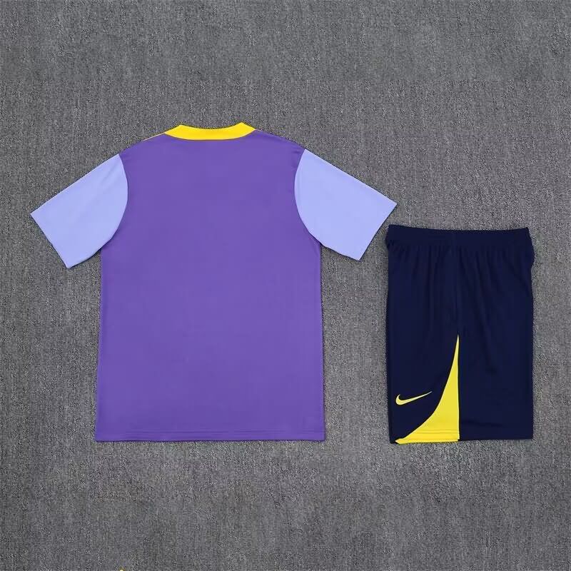 Thailand Quality(AAA) 24/25 Atletico Madrid Purple Soccer Training Sets