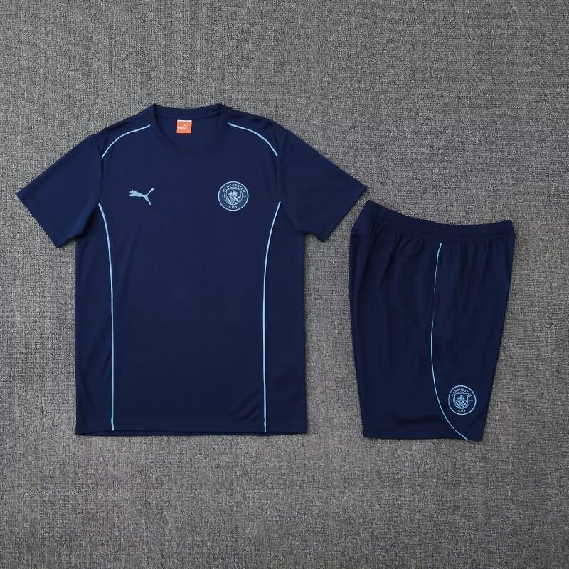 Thailand Quality(AAA) 24/25 Manchester City Dark Blue Soccer Training Sets