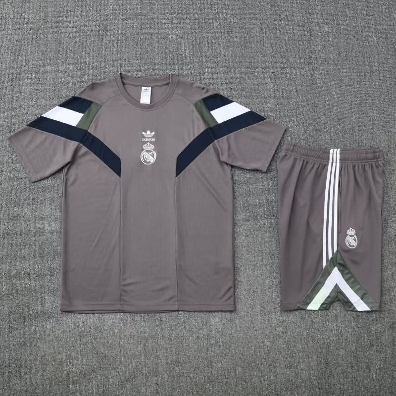 Thailand Quality(AAA) 24/25 Real Madrid Grey Soccer Training Sets 03