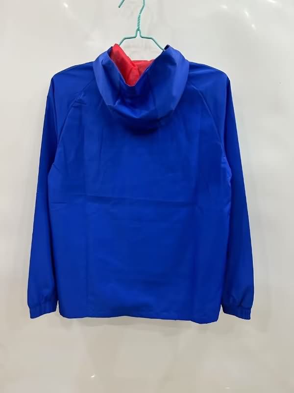 Thailand Quality(AAA) 24/25 Arsenal Blue Soccer Windbreaker 02