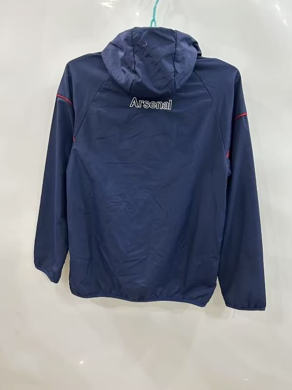 Thailand Quality(AAA) 24/25 Arsenal Dark Blue Soccer Windbreaker 03