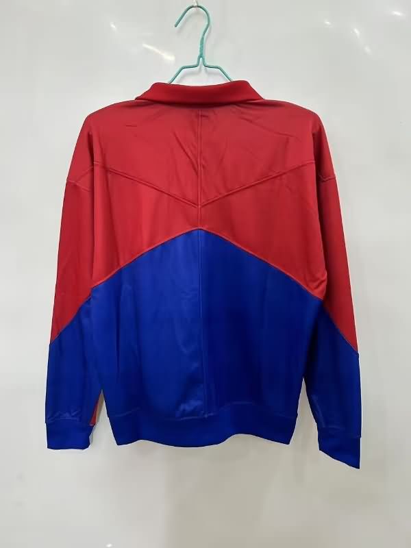 Thailand Quality(AAA) 24/25 Barcelona Blue Soccer Windbreaker 03