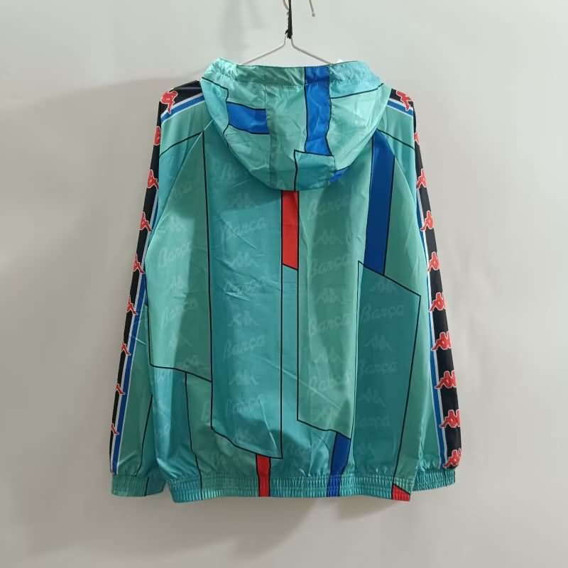 Thailand Quality(AAA) 24/25 Barcelona Green Soccer Windbreaker