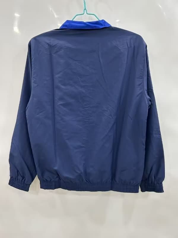 Thailand Quality(AAA) 24/25 Barcelona Red Dark Blue Reversible Soccer Windbreaker