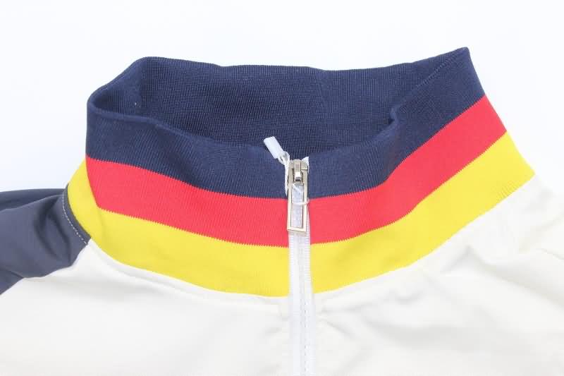 Thailand Quality(AAA) 24/25 Barcelona White Soccer Windbreaker