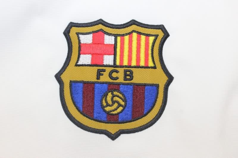 Thailand Quality(AAA) 24/25 Barcelona White Soccer Windbreaker