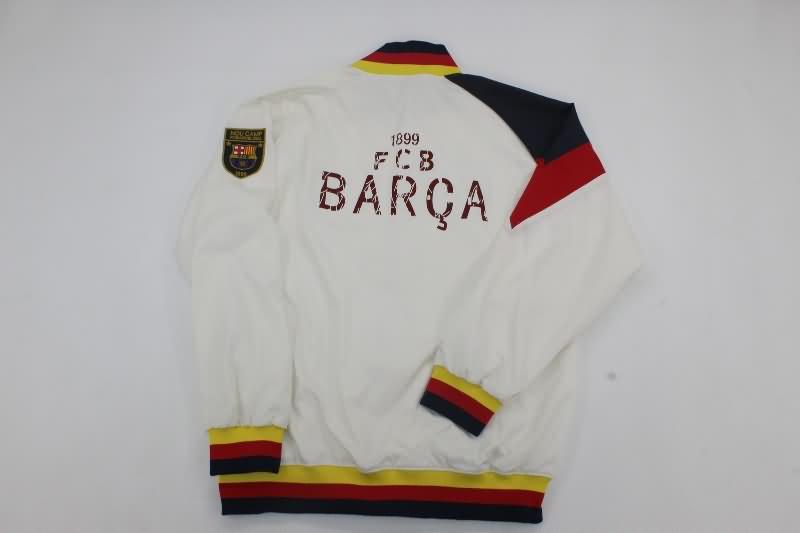 Thailand Quality(AAA) 24/25 Barcelona White Soccer Windbreaker