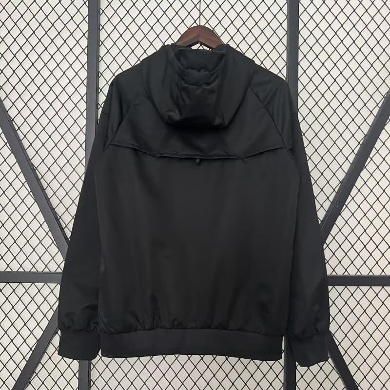 Thailand Quality(AAA) 24/25 Corinthians Black Soccer Windbreaker