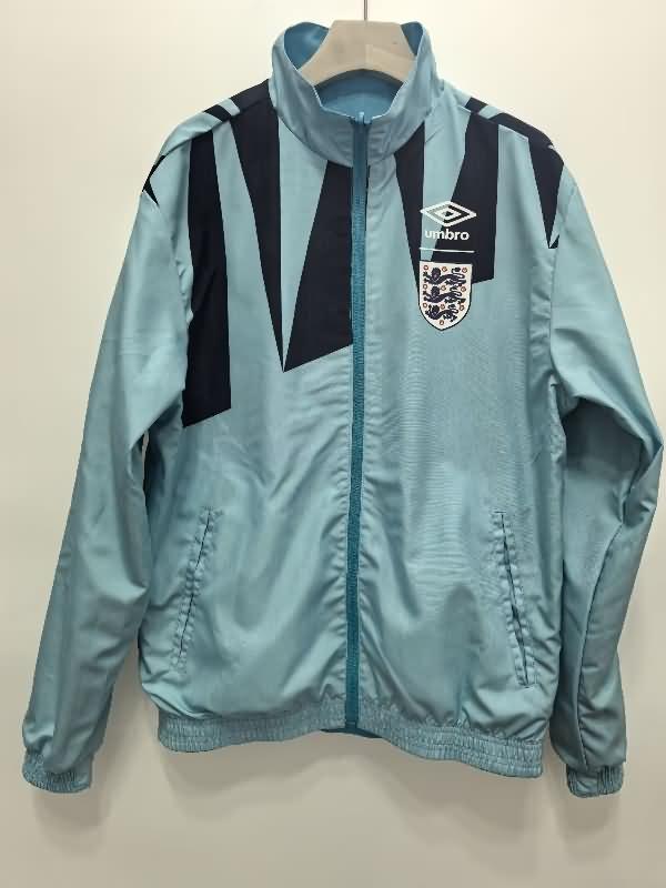 Thailand Quality(AAA) 24/25 England Green Reversible Soccer Windbreaker