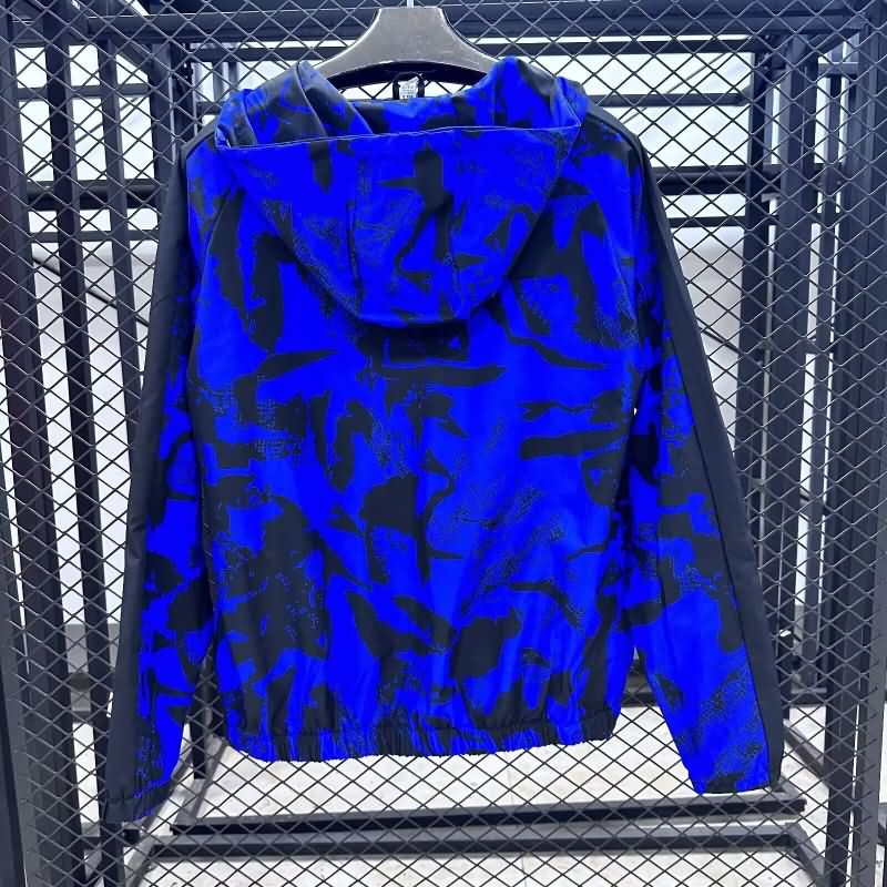 Thailand Quality(AAA) 24/25 Inter Milan Blue Soccer Windbreaker