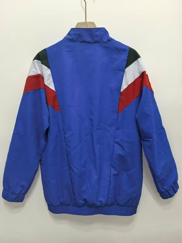 Thailand Quality(AAA) 2024 Italy Blue Soccer Windbreaker 03