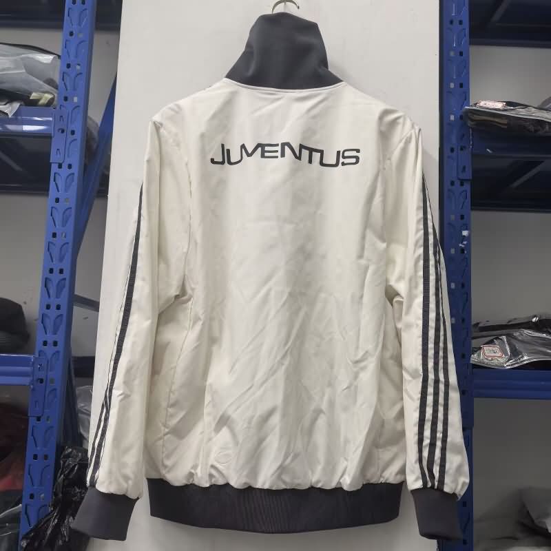 Thailand Quality(AAA) 24/25 Juventus White Soccer Windbreaker