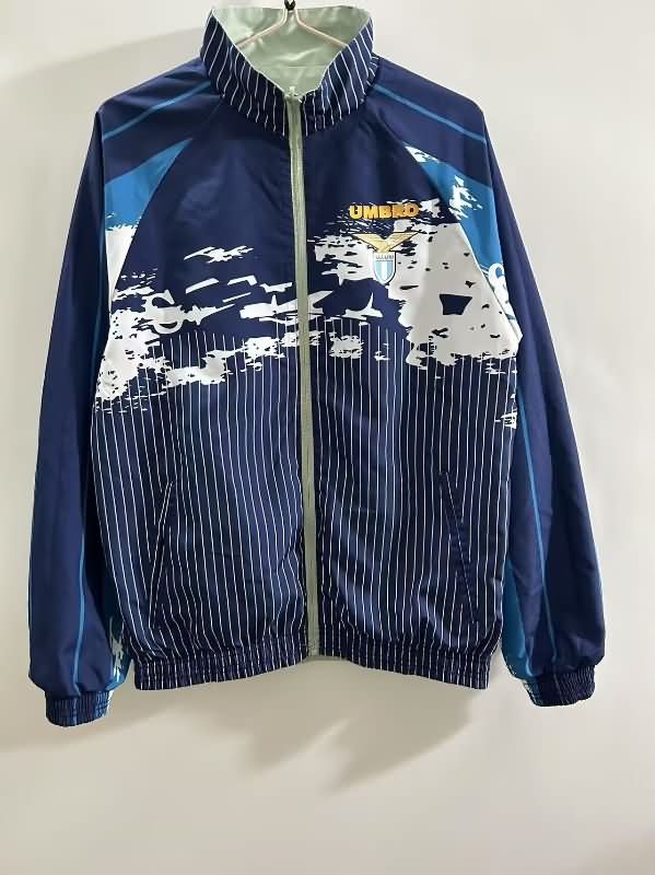 Thailand Quality(AAA) 24/25 Lazio Dark Blue Grey Reversible Soccer Windbreaker