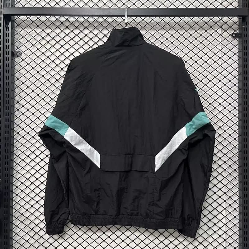 Thailand Quality(AAA) 24/25 Newcastle United Black Soccer Windbreaker