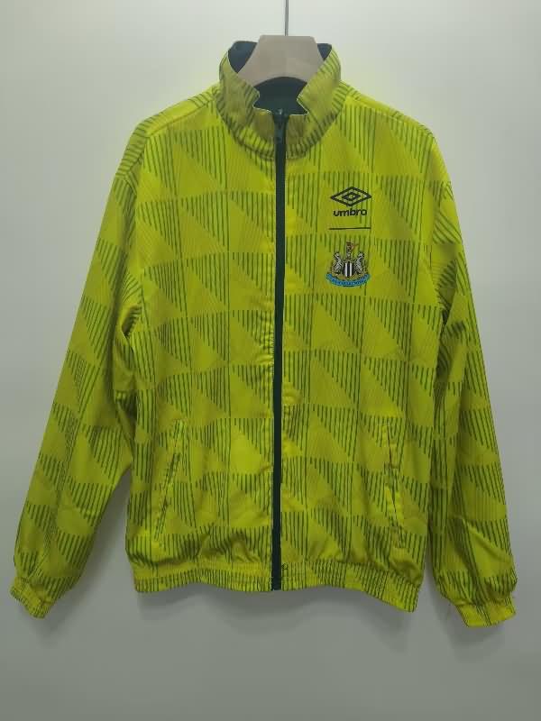 Thailand Quality(AAA) 24/25 Newcastle United Green Reversible Soccer Windbreaker